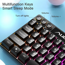 F3061 61keys Wired RGB Gaming Keyboard Membrane Keyboard